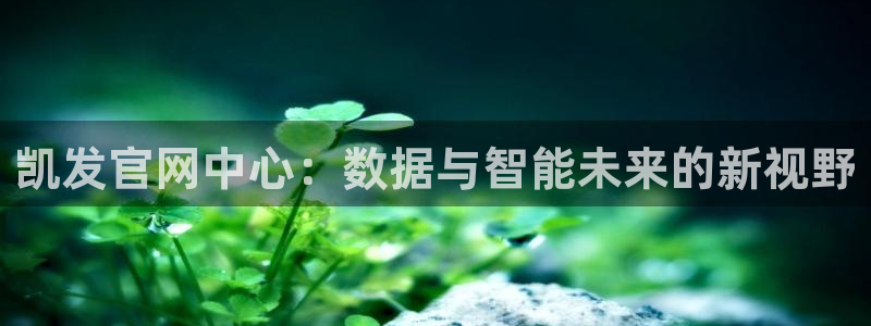摩根娱乐app注册地址：凯发官网中心：数据与智能未来的新视野