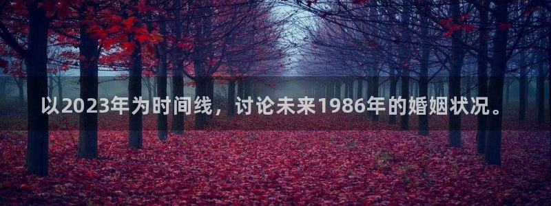摩根娱乐2平台注册：以2023年为时间线，讨论未来1986年的婚姻状况。