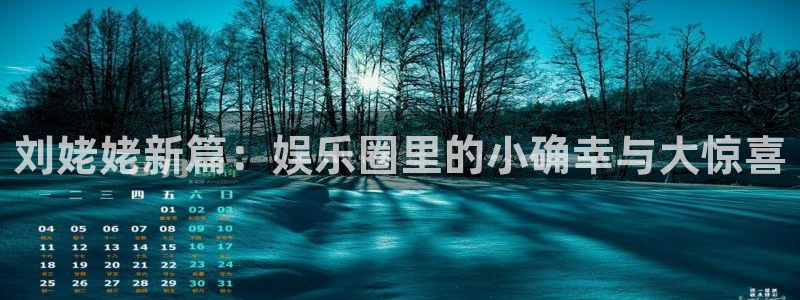 摩根娱乐股份：刘姥姥新篇：娱乐圈里的小确幸与大惊喜